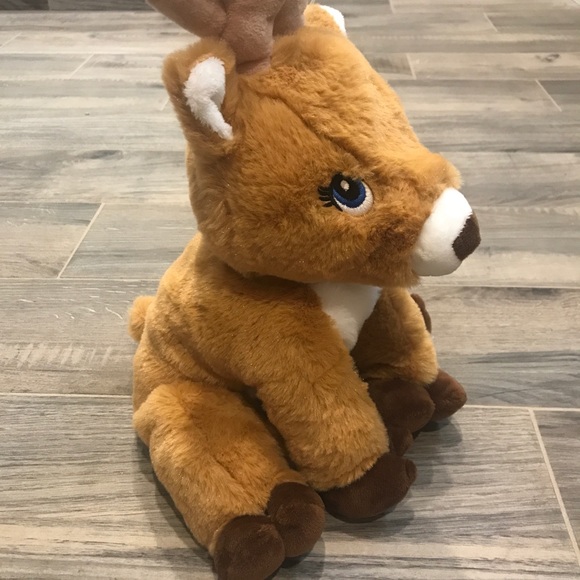 Reindeer plush and If you take a mouse to the movies book - Picture 2 of 8